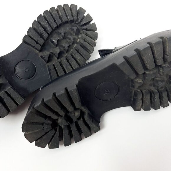 Steve Madden Barb Black Mary Jane Loafers Black | Sz 6.5 | Lug Heel | Chunky - Picture 7 of 7